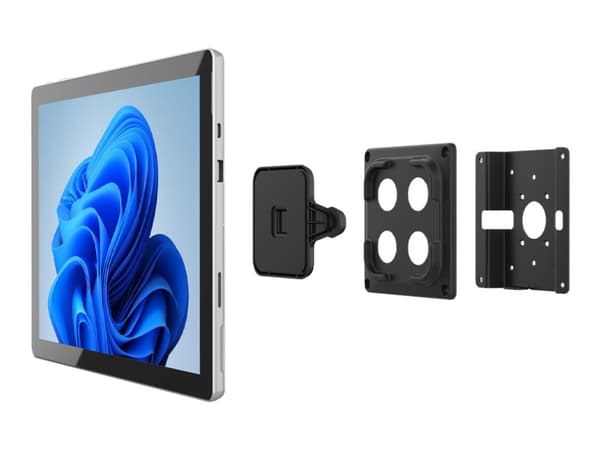 Compulocks Magnetix Secured Magnetic Tablet Wall Mount - Cable lock included - Brakett - for nettbrett - låsbar - galvanisert stål - svart - veggmont
