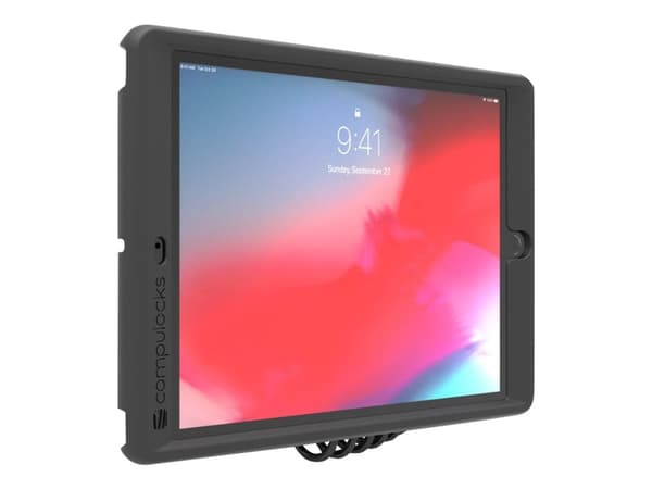 Compulocks Magnetix Secured Magnetic Tablet Wall Mount - Cable lock included - Brakett - for nettbrett - låsbar - galvanisert stål - svart - veggmont