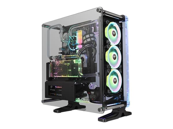 Thermaltake DistroCase 350P - Tower - ATX - ingen strömförsörjning (PS/2) - svart - USB/ljud