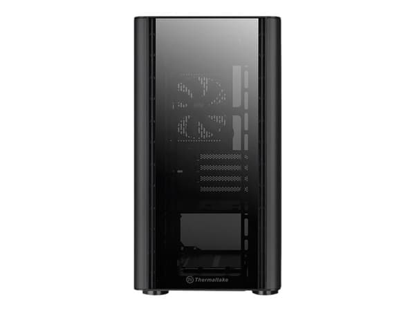 Thermaltake V Series V150 TG - Tower - micro ATX - genomskinlig sidopanel (härdat glas) - ingen strömförsörjning (PS/2) - svart - USB/ljud
