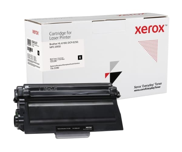 Everyday Mono -värikasetti Xeroxilta, Brother TN-3390 -yhteensopiva, 12000 sivua- (006R04207), 12000 sivua, Musta, 1 kpl