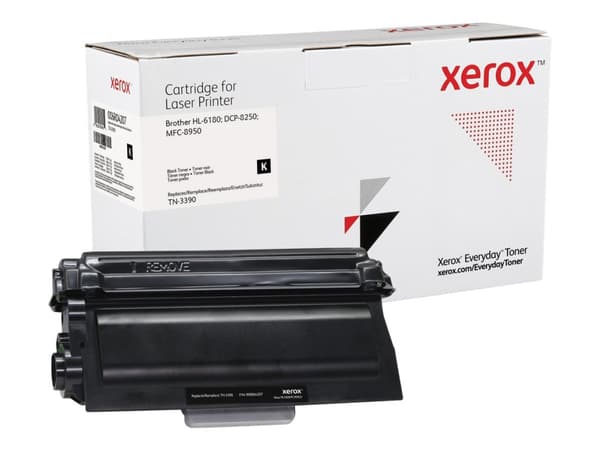Everyday Mono -värikasetti Xeroxilta, Brother TN-3390 -yhteensopiva, 12000 sivua- (006R04207), 12000 sivua, Musta, 1 kpl