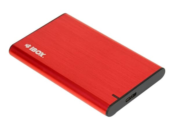 iBOX HD-05 - Drevkabinett - 2.5" - SATA 6Gb/s - USB 3.1 (Gen 1) - rød