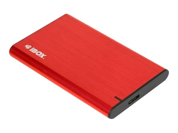 iBOX HD-05 - Drevkabinett - 2.5" - SATA 6Gb/s - USB 3.1 (Gen 1) - rød