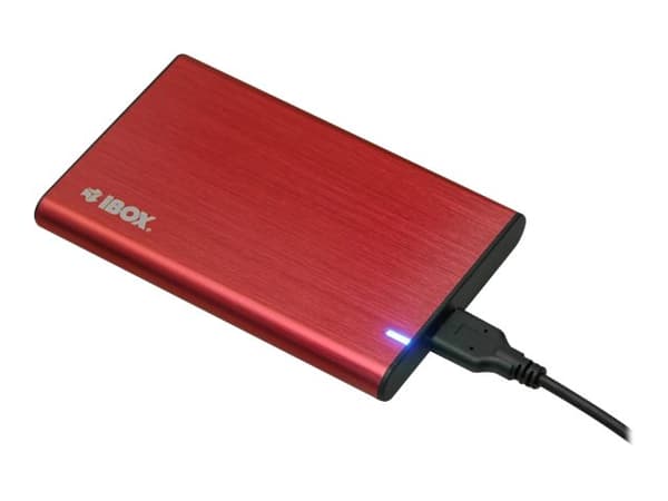 iBOX HD-05 - Förvaringslåda - 2.5" - SATA 6Gb/s - USB 3.1 (Gen 1) - röd