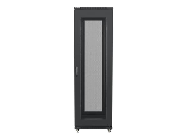 Lanberg - Räkkikotelo - 4 tuulettimella - 230 V - musta, RAL 9004 - 42U - 19"