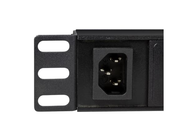 LogiLink PDU8A02, Grunnleggende, 1U, Aluminium, Sort, 8 AC-utganger, C13 kopling