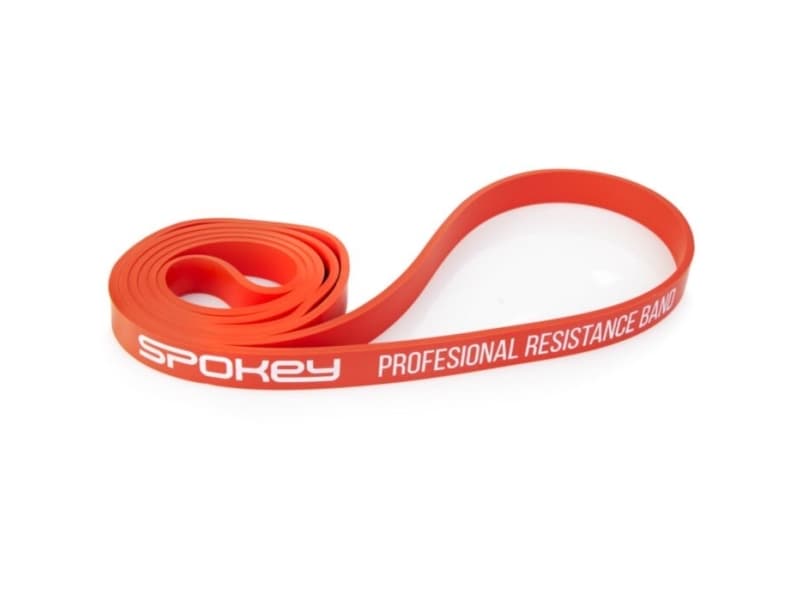 Spokey POWER II Rubber resistance band, 15-23 kg (medium), Red