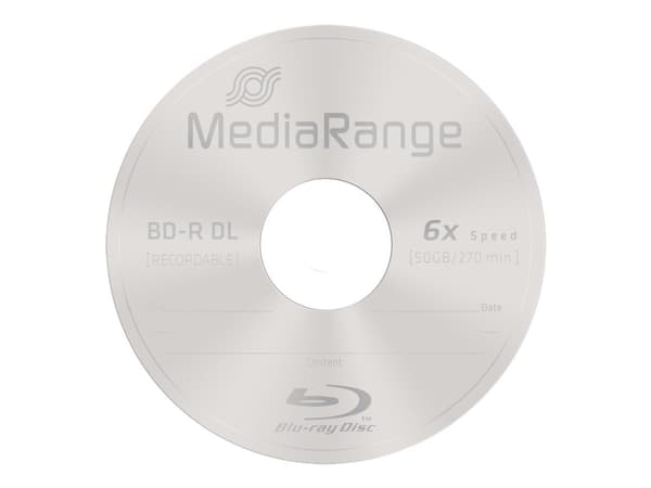MediaRange MR507, 50 GB, BD-R, Kakkulaatikko, 10 kpl