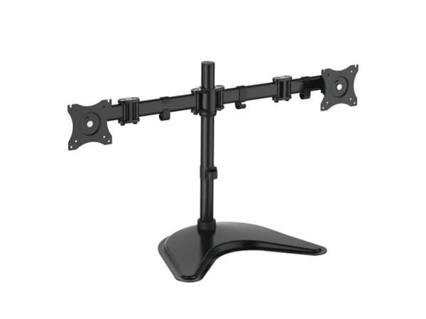 SBOX LCD-F024 - Stativ - for 2 LCD-skjermer - stål - svart - skjermstørrelse: 13"-27"
