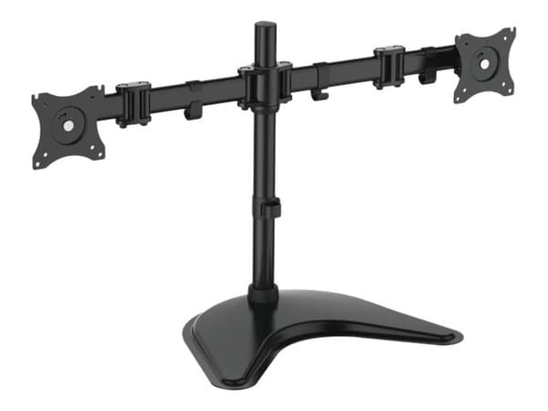 SBOX LCD-F024 - Stativ - for 2 LCD-skjermer - stål - svart - skjermstørrelse: 13"-27" Sort