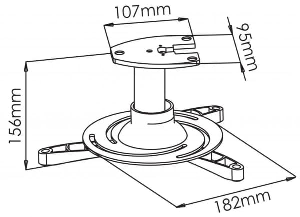 SBOX PM-101, Katto, 15 kg, Musta, Hopea, 0 - 30°