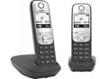 Miniatyrbild 4 av 4: Gigaset A690 Duo - Trådlös telefon med nummerpresentation - ECO DECT\GAP - 3-riktad samtalsförmåg - svart + 1 extra handuppsättning