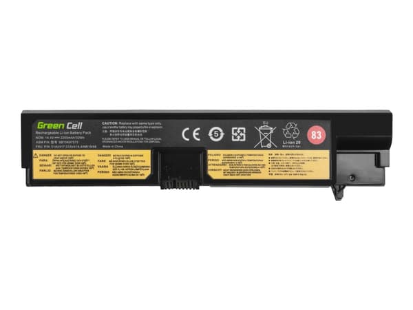 Green Cell - Batteri til bærbar PC - litiumion - 4-cellers - 2200 mAh - svart - for Lenovo ThinkPad E570 20H5, 20H6; E575 20H8