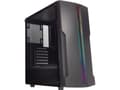 Miniatyrbild 3 av 5: Xilence Performance C X5 - Mid tower - ATX - genomskinlig sidopanel (härdat glas) - ingen strömförsörjning (ATX) - svart pulverlack - USB/ljud