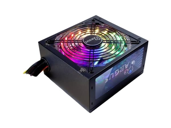 Inter-Tech Virtalähde 500W Argus RGB-500W II 140mm tuuletin vähittäismyyntihintainen