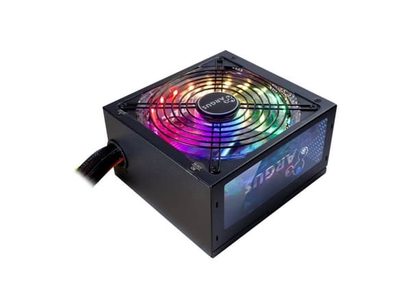 Inter-Tech Virtalähde 500W Argus RGB-500W II 140mm tuuletin vähittäismyyntihintainen