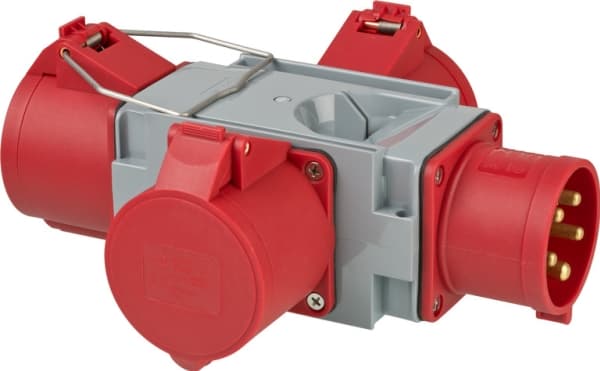 Brennenstuhl 1081670, 400 V, 32 A, Grå, Röd, IP44, 200 mm, 252 mm