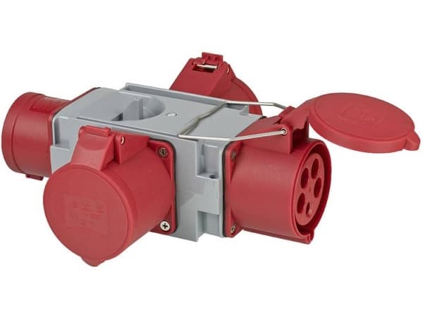 Brennenstuhl 1081670, 400 V, 32 A, Grå, Röd, IP44, 200 mm, 252 mm