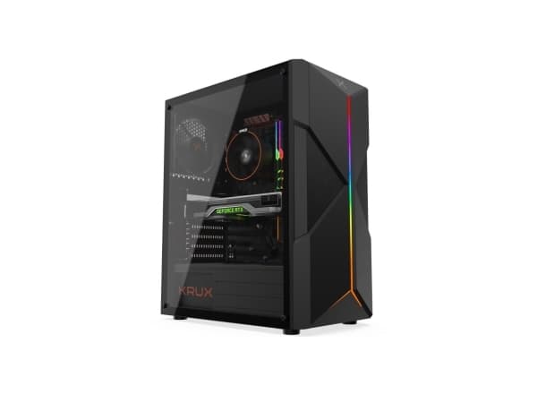 KRUX ASTRAL, PC, Svart, ATX, micro ATX, Mini-ITX, Spela, 15,9 cm, 29 cm Svart