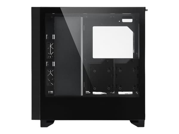 Sharkoon Elite Shark CA300T - - utökad ATX/SSI EEB - genomskinlig sidopanel (härdat glas) - ingen strömförsörjning - svart - USB/ljud