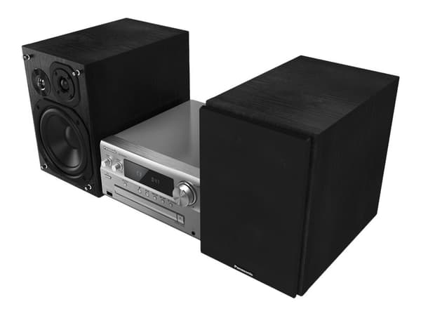 Panasonic SC-PMX90, Kodin mikroaudiojärjestelmä, Hopea, 120 W, 3-suuntainen, 14 cm, FM