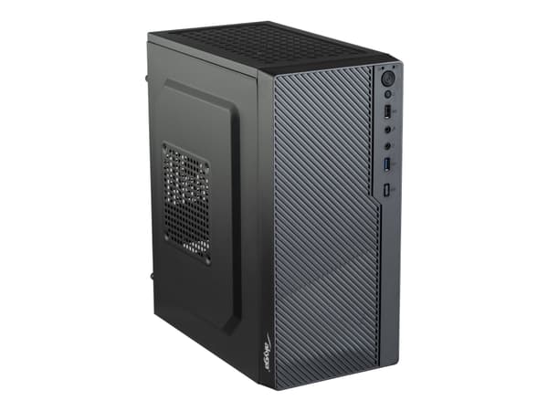 Akyga AK36BK - Tower - micro ATX - ingen strömförsörjning - svart - USB/ljud