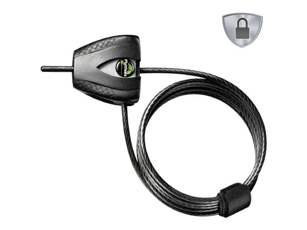MASTER LOCK 8417EURDPRO, Kabellås, Sort, Stål, Vinyl, Vinyl, Stål, 1800 mm