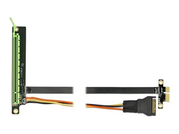 Delock PCI Express x1 til x16 med fleksibel kabel - Utvidelseskort