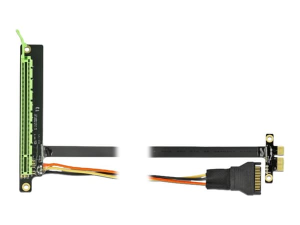 Delock PCI Express x1 to x16 with flexible cable - Stigekort