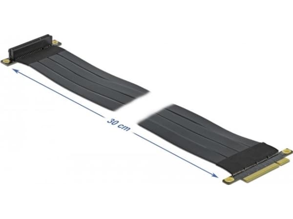 Delock Riser Card PCI Express x8 to x8 with flexible cable - Kort för stigare