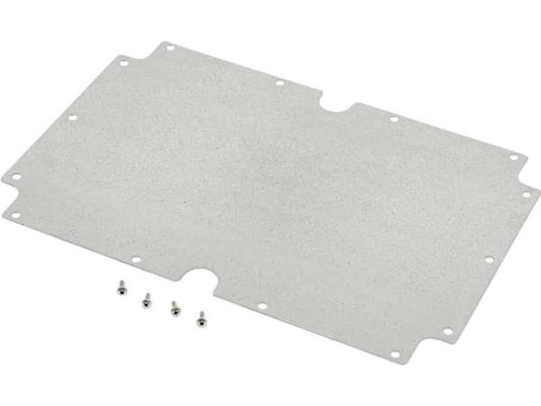 Hammond Electronics 1554XPL Montageplade Stål Stål (L x B x H) 300 x 200 x 1 mm 1 stk