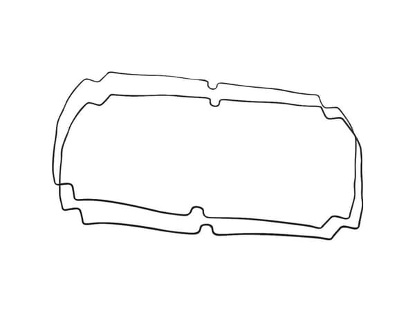 Hammond Electronics 1554YGASKET Tætning Silikone Sort (L x B x H) 300 x 240 x 3 mm 1 Set