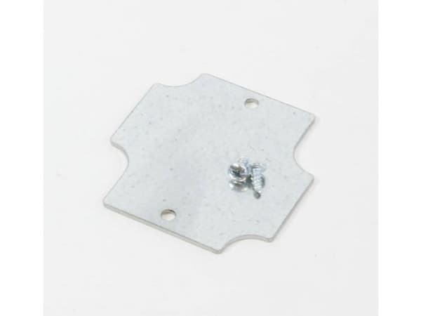 Hammond Electronics 1555BFPL Montageplade Stål Sølv (L x B x H) 54 x 54 x 1.6 mm 1 stk