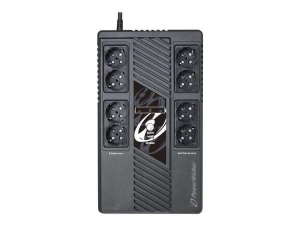 PowerWalker VI 1000 MS - UPS - AC 230 V - 600 watt - 1000 VA - 9 Ah - USB - utgangskontakter: 8