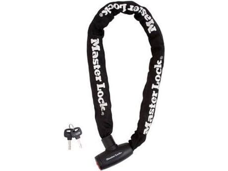 MASTER LOCK 8391EURDPRO, Kjedelås, Sort, Stål, Nylon, Herdet stål, Nøkkel