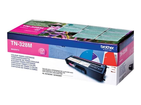 Brother TN328M - Magenta - original - tonerpatron - for Brother DCP-9270CDN, HL-4570CDW, HL-4570CDWT, MFC-9970CDW