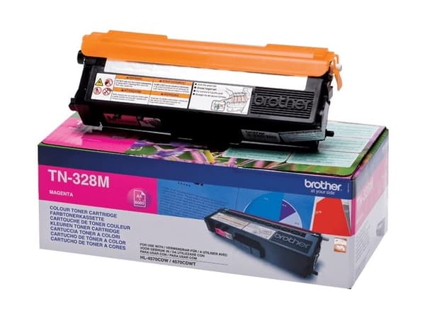 Brother TN328M - Magenta - original - tonerpatron - for Brother DCP-9270CDN, HL-4570CDW, HL-4570CDWT, MFC-9970CDW
