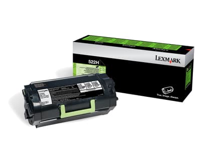 Lexmark 522H, 25000 sivua, Musta, 1 kpl