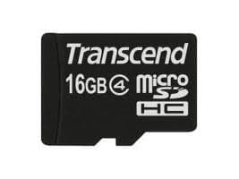 Transcend - Flashminnekort - 16 GB - Class 4 - microSDHC