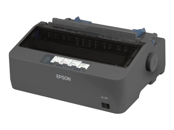 Epson LQ 350 - Skrivare - svartvit - punktmatris - 24 pin - upp till 347 tecken/sek - parallell, USB 2.0, seriell