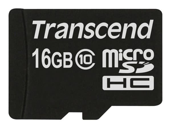 Transcend - Flashminnekort - 16 GB - Class 10 - microSDHC