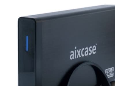 Aixcase blackline AIX-BL35SU3 - Lagringspakning - 3,5" - SATA 3Gb/s - USB 3.0 - sort