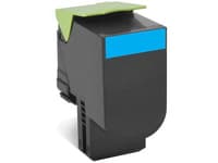 Lexmark - Cyan - original - tonerpatron - for Lexmark CX410de, CX410dte, CX410e, CX510de, CX510dhe, CX510dthe
