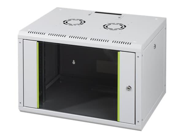 DIGITUS Professional Line DN-19 07U-6/6 - Skåp - väggmontering - grå, RAL 7035 - 7U - 19"