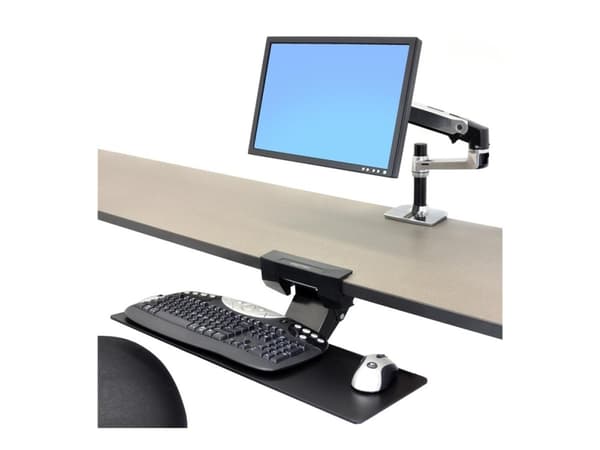Ergotron Neo-Flex - Tastatur/musearm-monteringsbakke - monterbar under skrivebord - svart