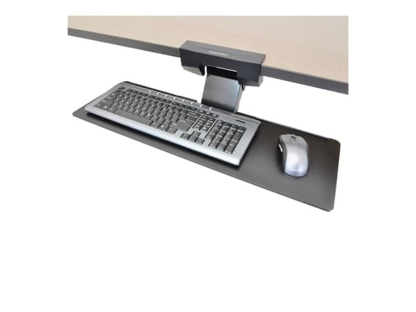 Ergotron Neo-Flex - Tastatur/musearm-monteringsbakke - monterbar under skrivebord - svart