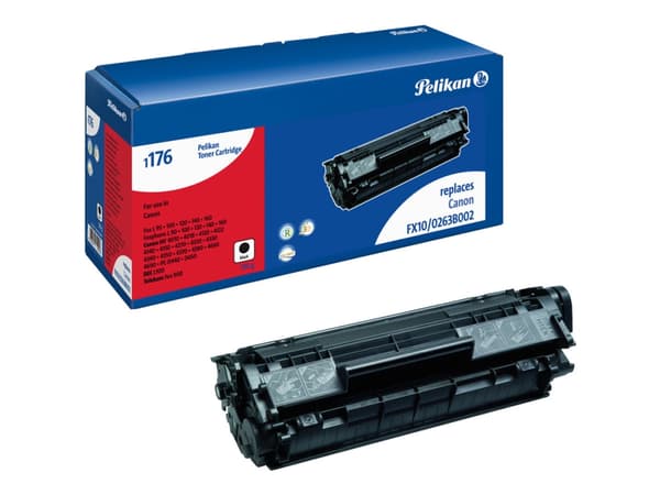 Pelikan 1176 - Svart - kompatibel - tonerpatron (alternativ for: Canon FX-10) - for Canon FAX L140; i-SENSYS FAX-L100, L120, L140, L160, MF4010, MF42