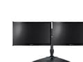 Miniatyrbilde 4 av 5: Neovo DMS-01D - Monteringssett (skrivebordsklemmemontering) - Tilt & Swivel - for 2 LCD-skjermer - plastikk, stål, aluminiumslegering - svart, sølv -