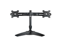 Neovo DMS-01D - Monteringssett (skrivebordsklemmemontering) - Tilt & Swivel - for 2 LCD-skjermer - plastikk, stål, aluminiumslegering - svart, sølv -